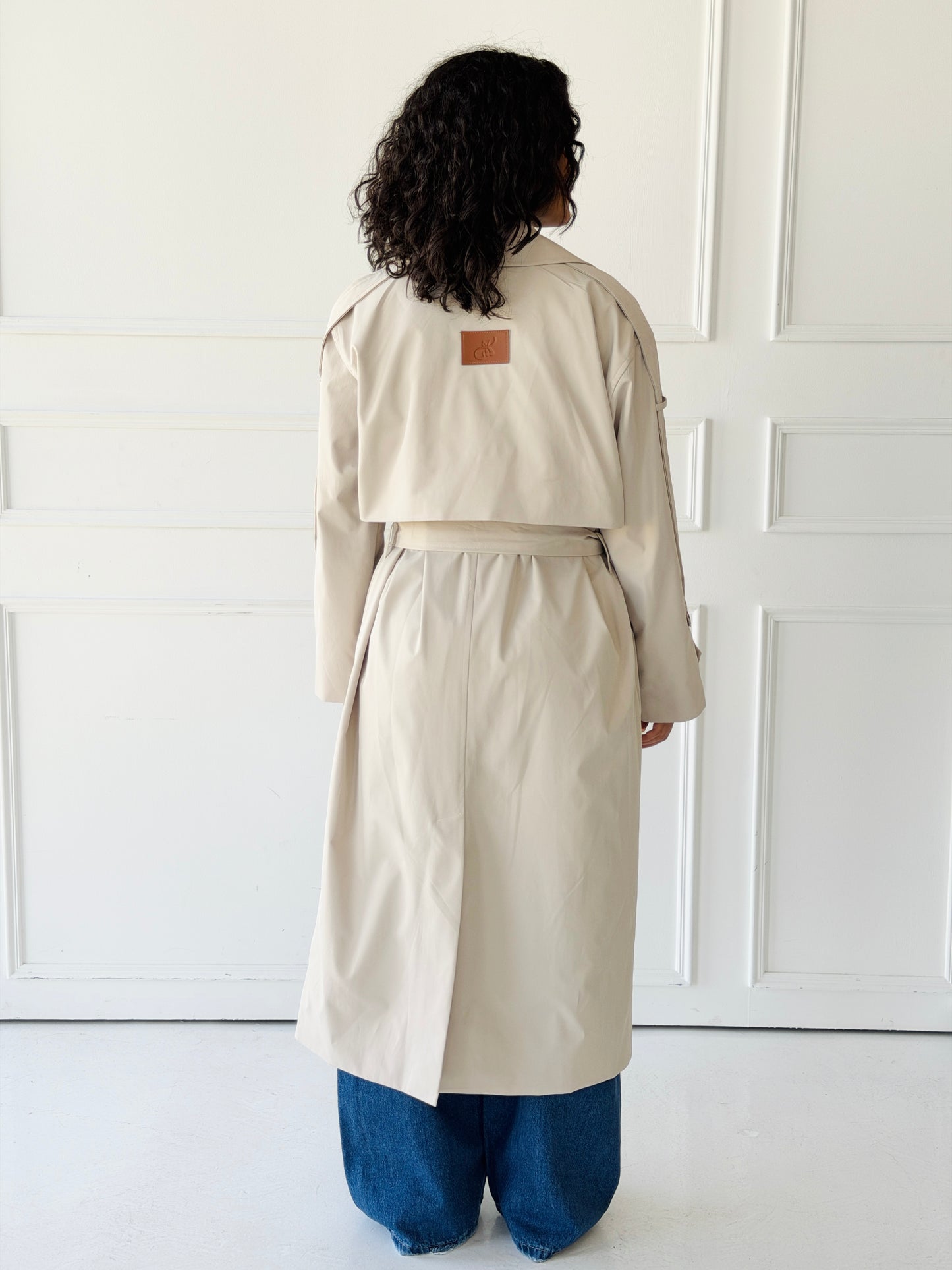 Long trench coat- creme