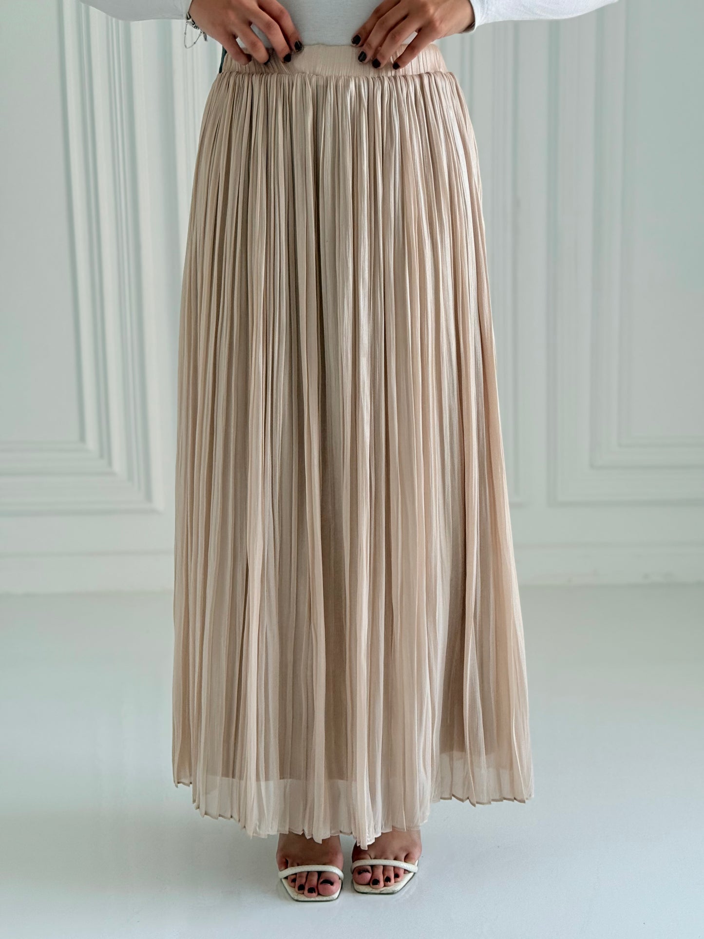 Dark baige Chiffon skirt