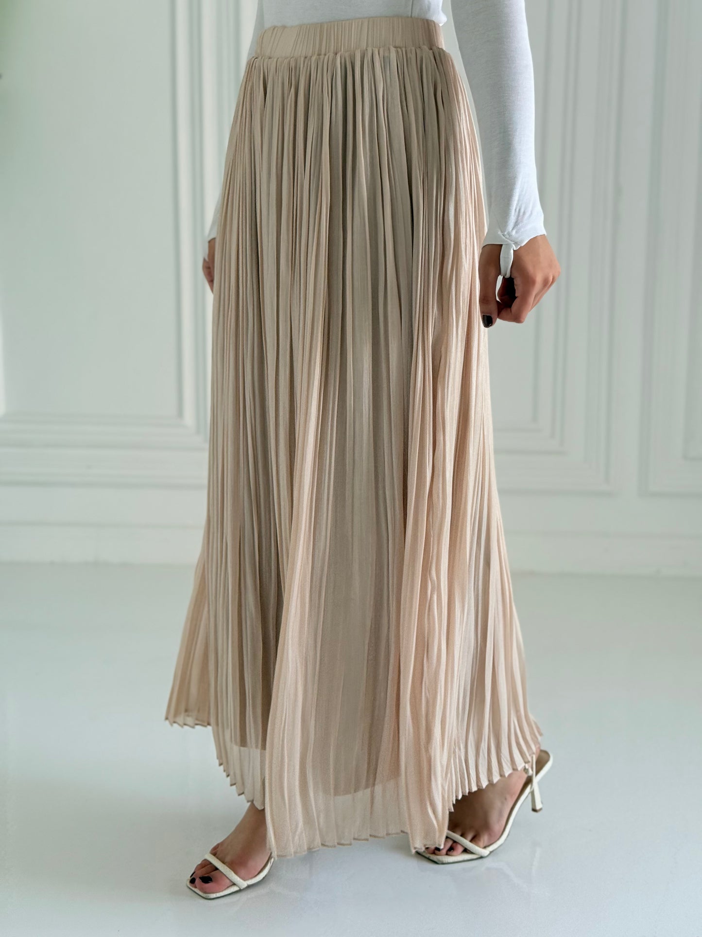 Dark baige Chiffon skirt
