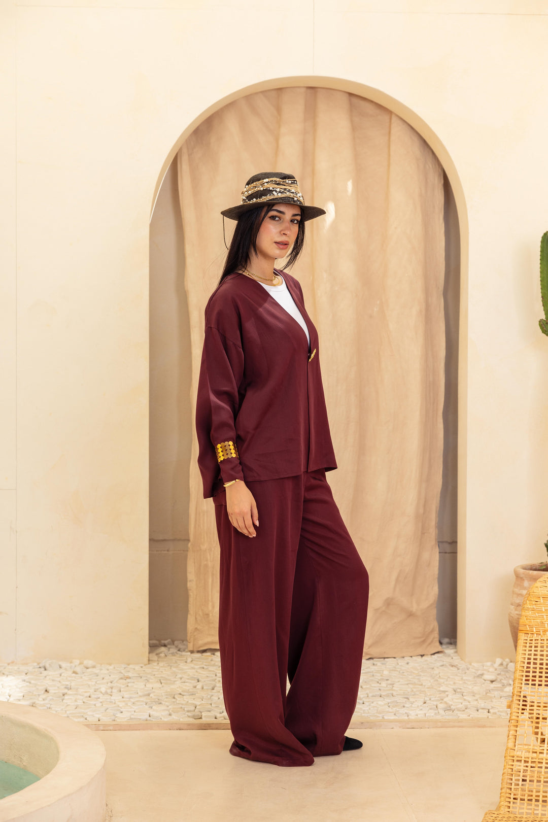 Sand wash Set - Burgandy