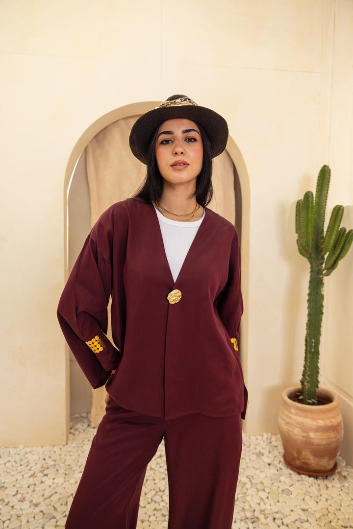 Sand wash Set - Burgandy