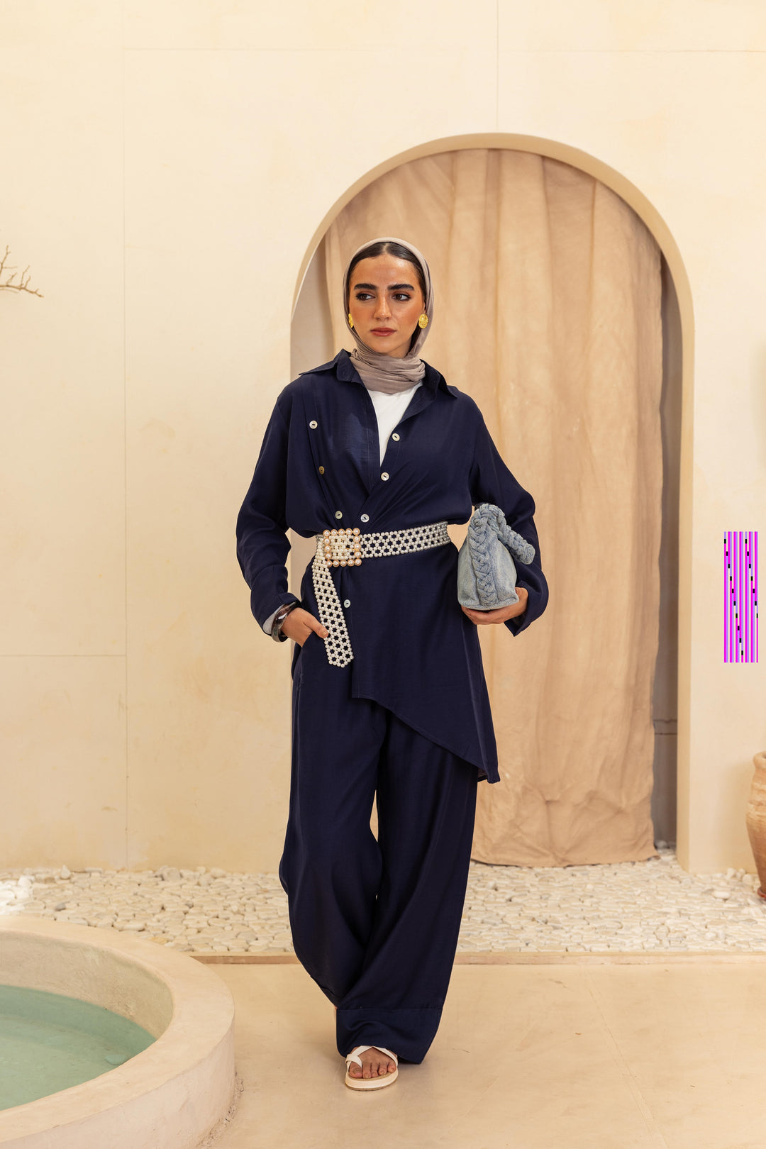 Two lines Set - blue