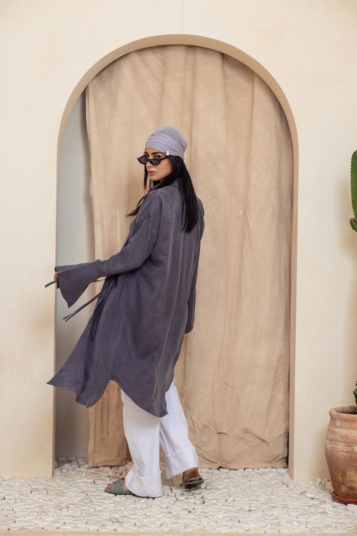 Sandwash Layer Shirt - Dak purple