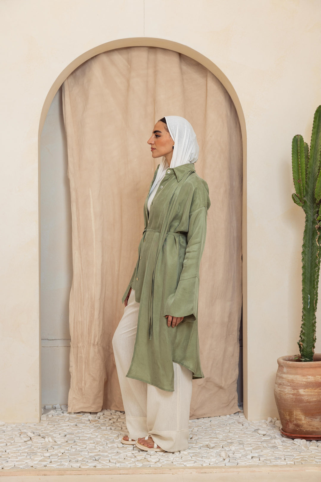 Sandwash Layer Shirt - Matcha