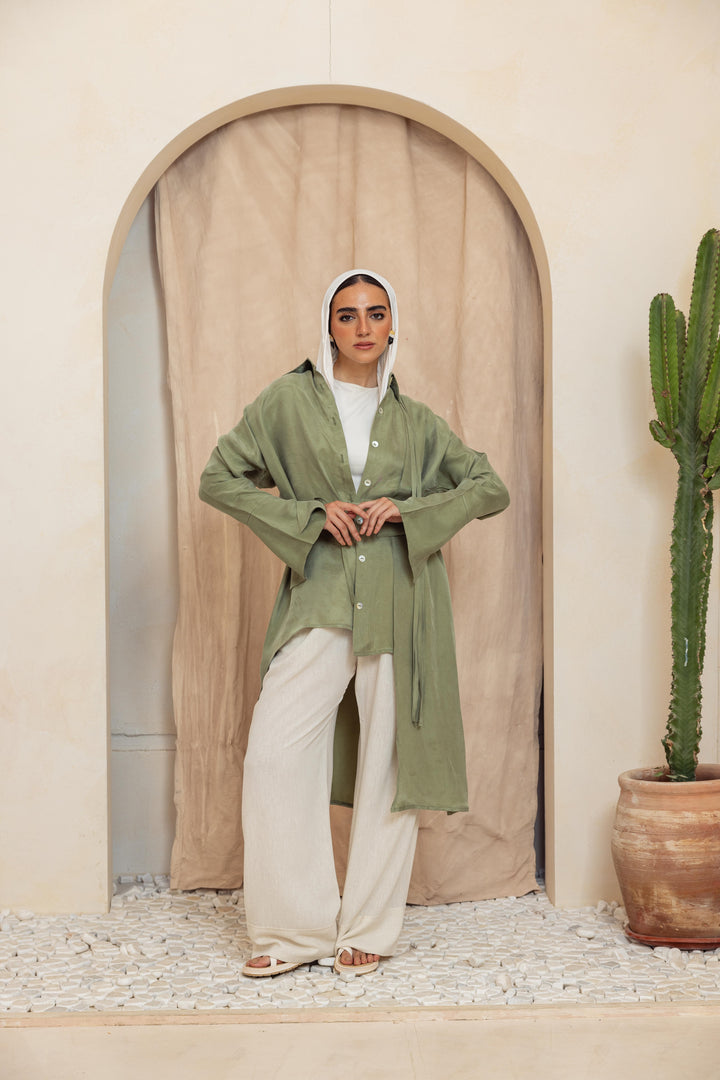 Sandwash Layer Shirt - Matcha