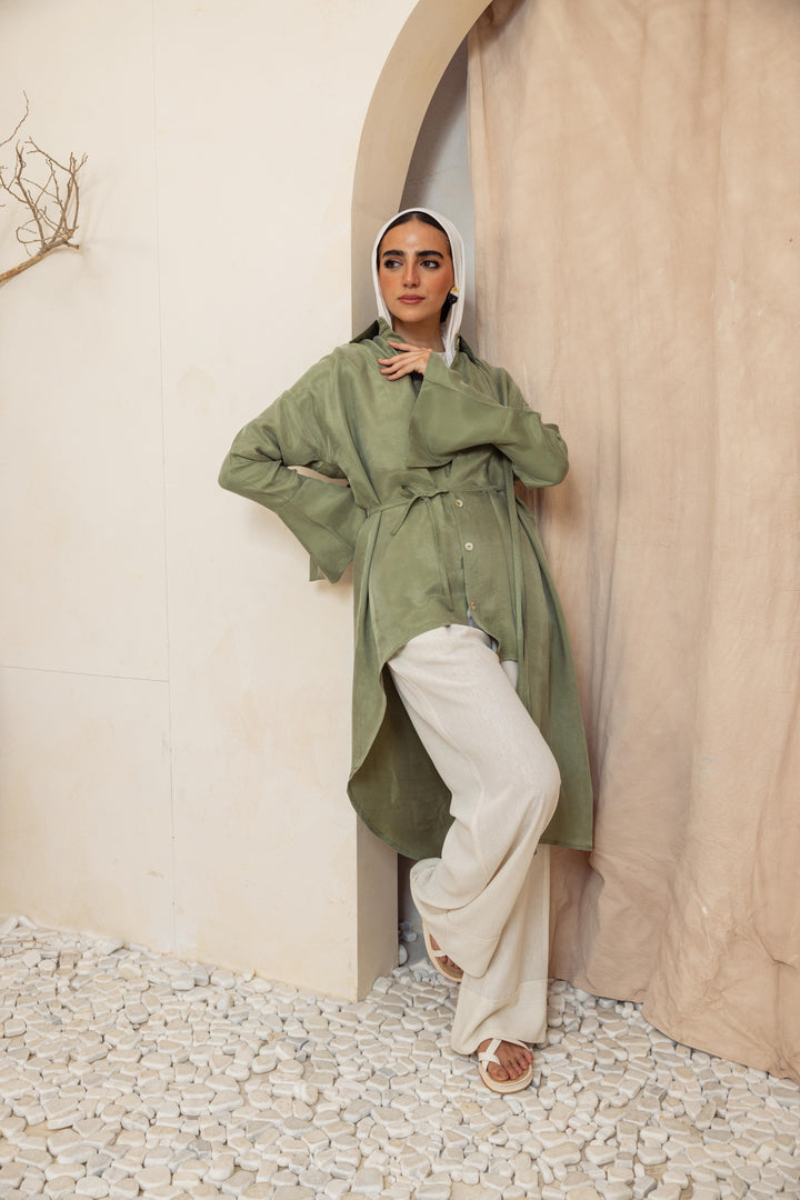 Sandwash Layer Shirt - Matcha