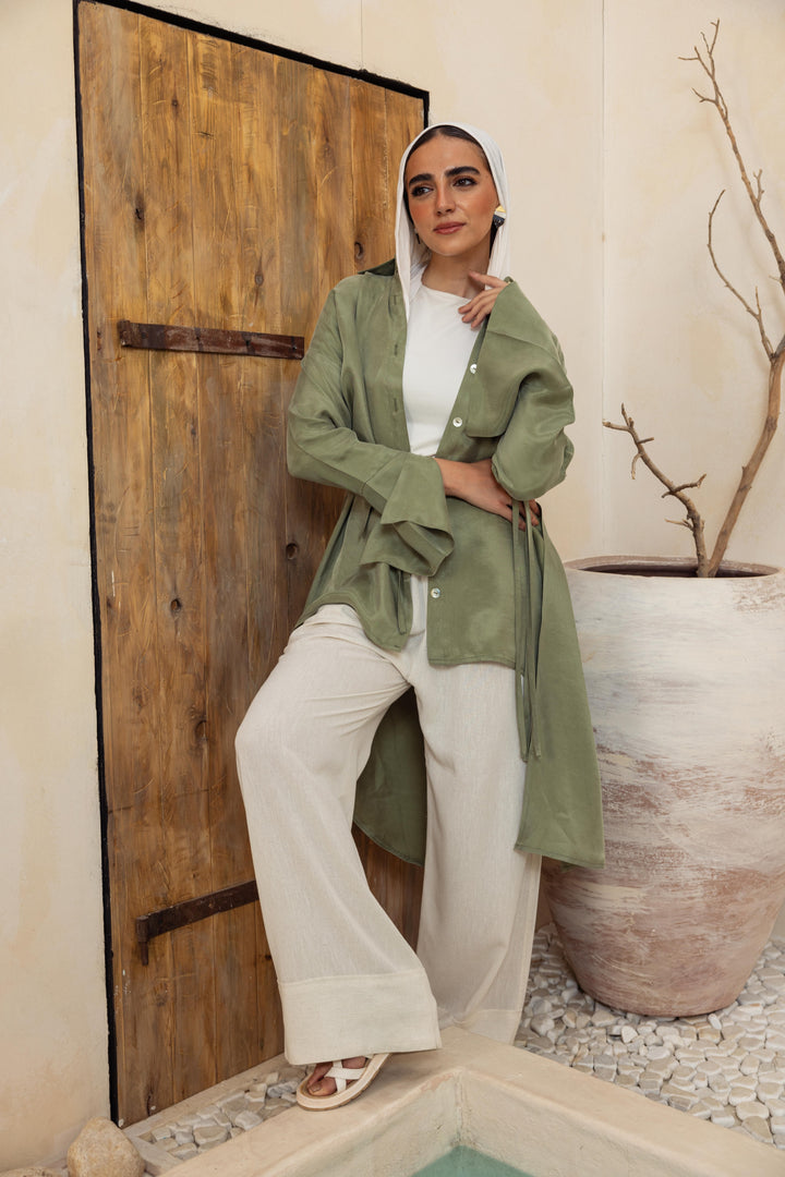 Sandwash Layer Shirt - Matcha