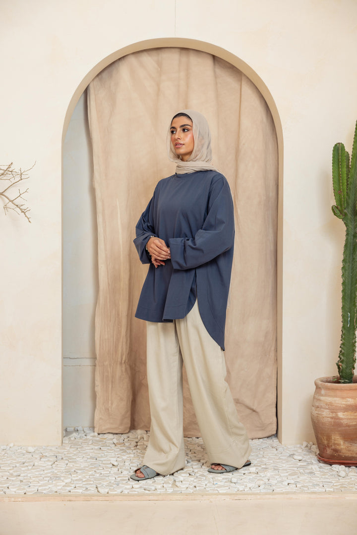 Basic Curved top - blue