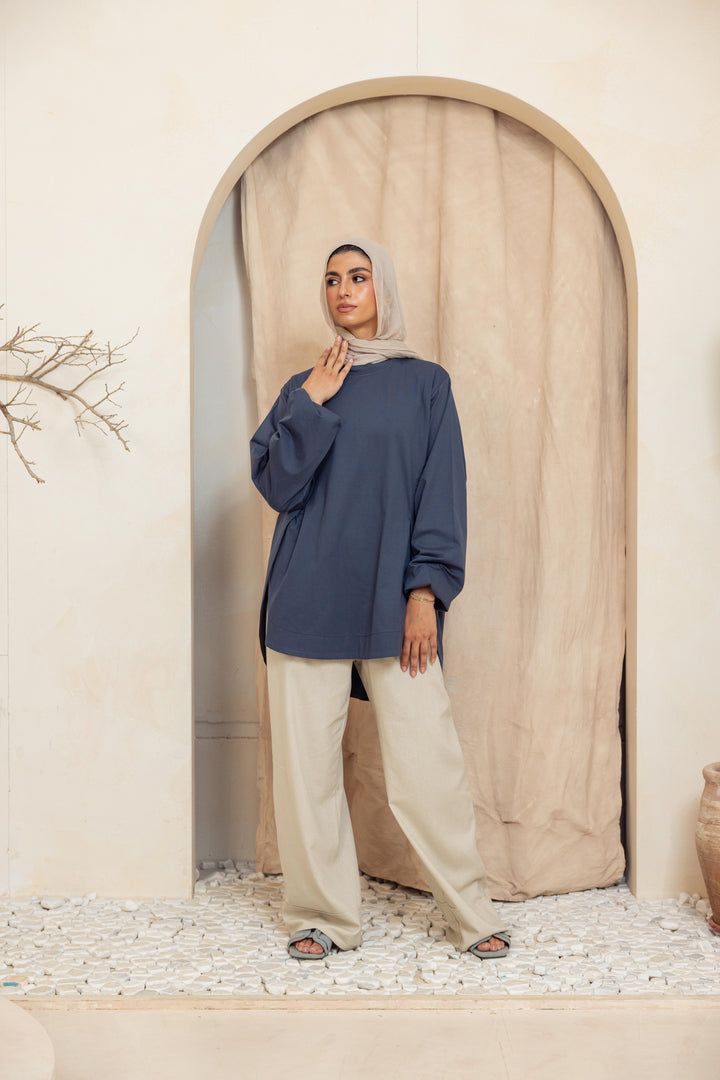 Basic Curved top - blue