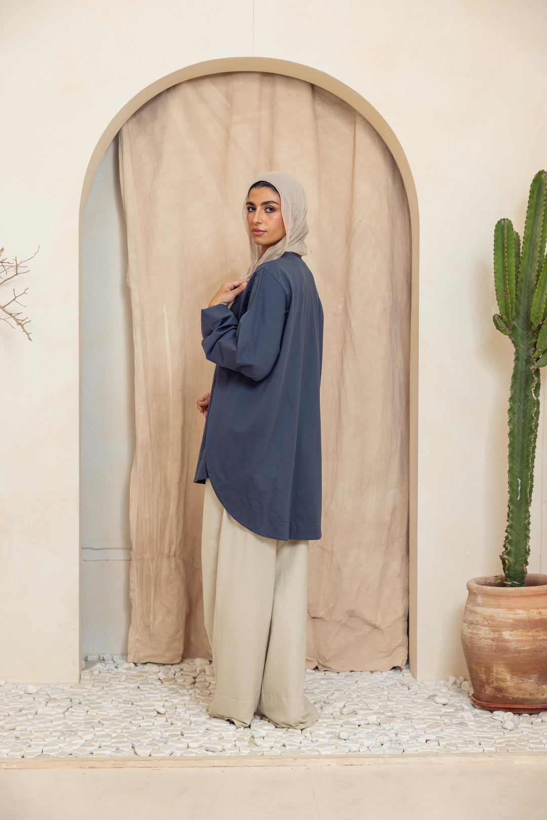 Basic Curved top - blue