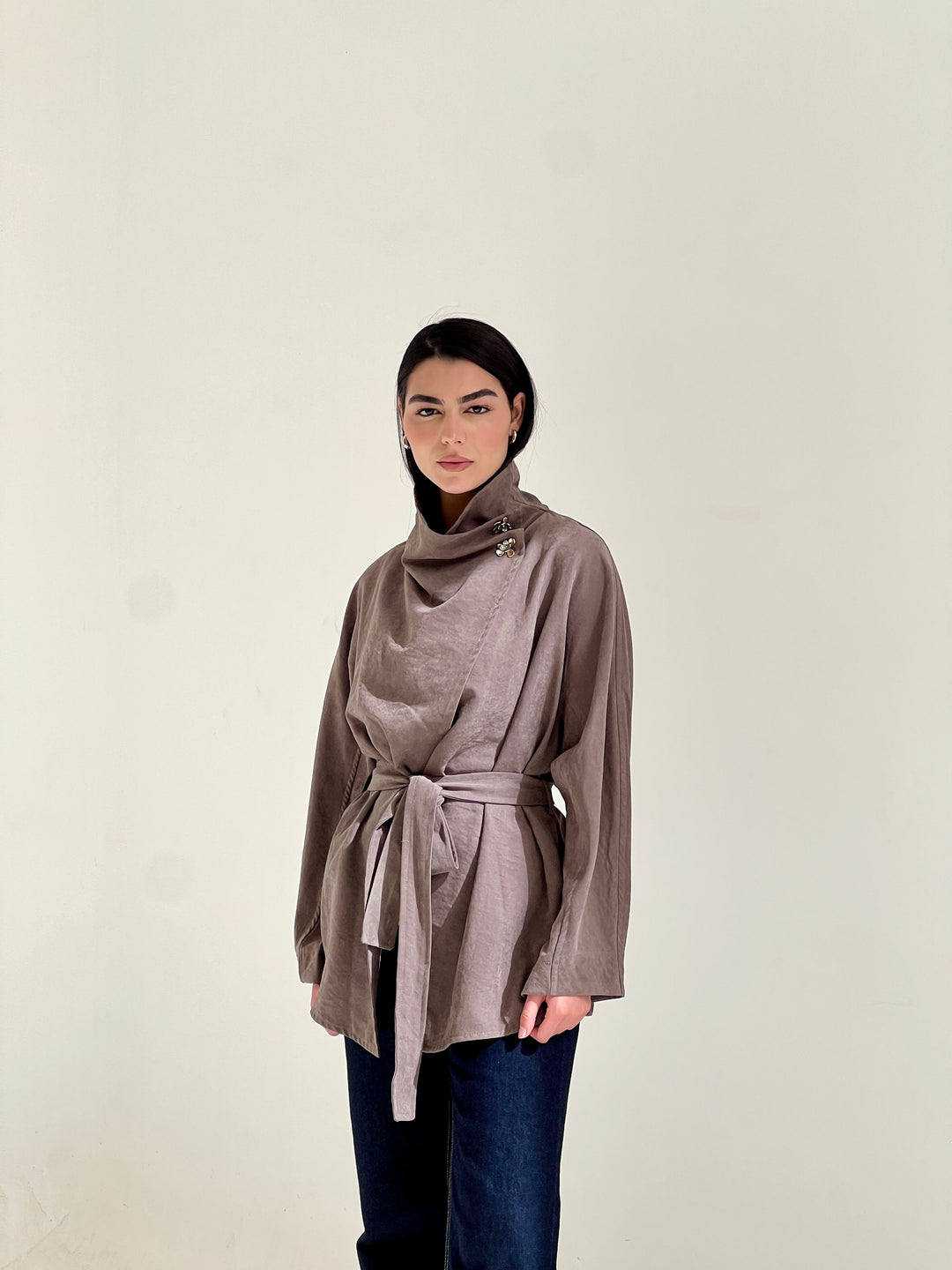 Dalida cross top - cafe