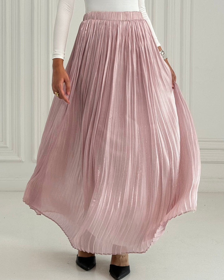 Rose pink Chiffon skirt