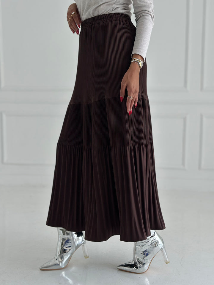 Pillise skirt- Burnt Brown