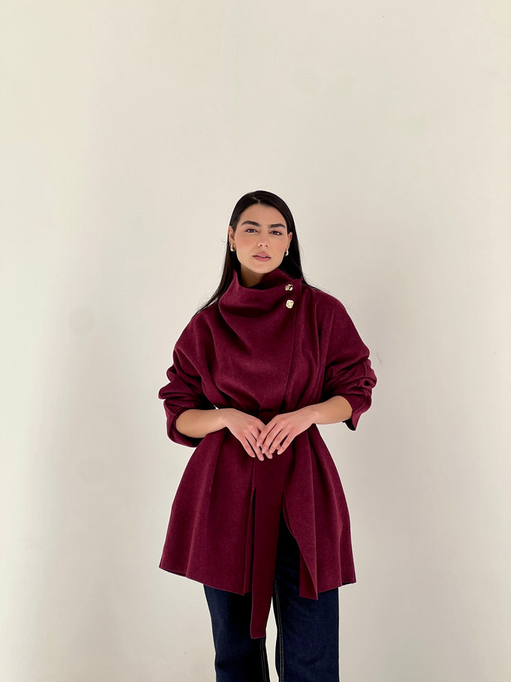Emma jacket - red wine