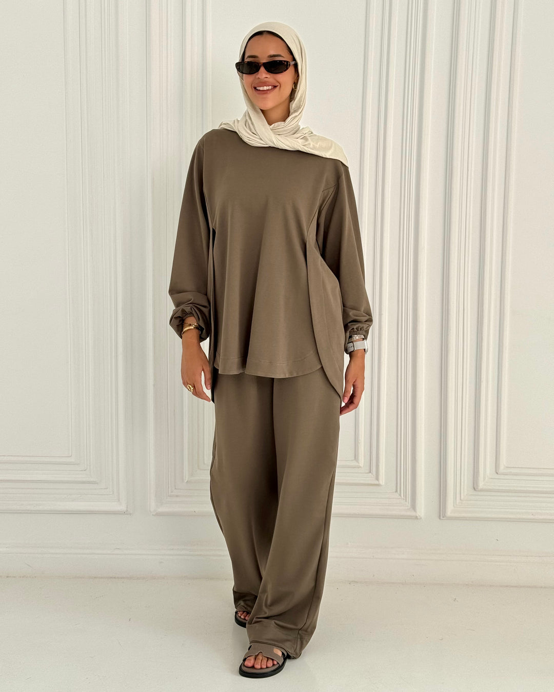 Curved summer set - Brown