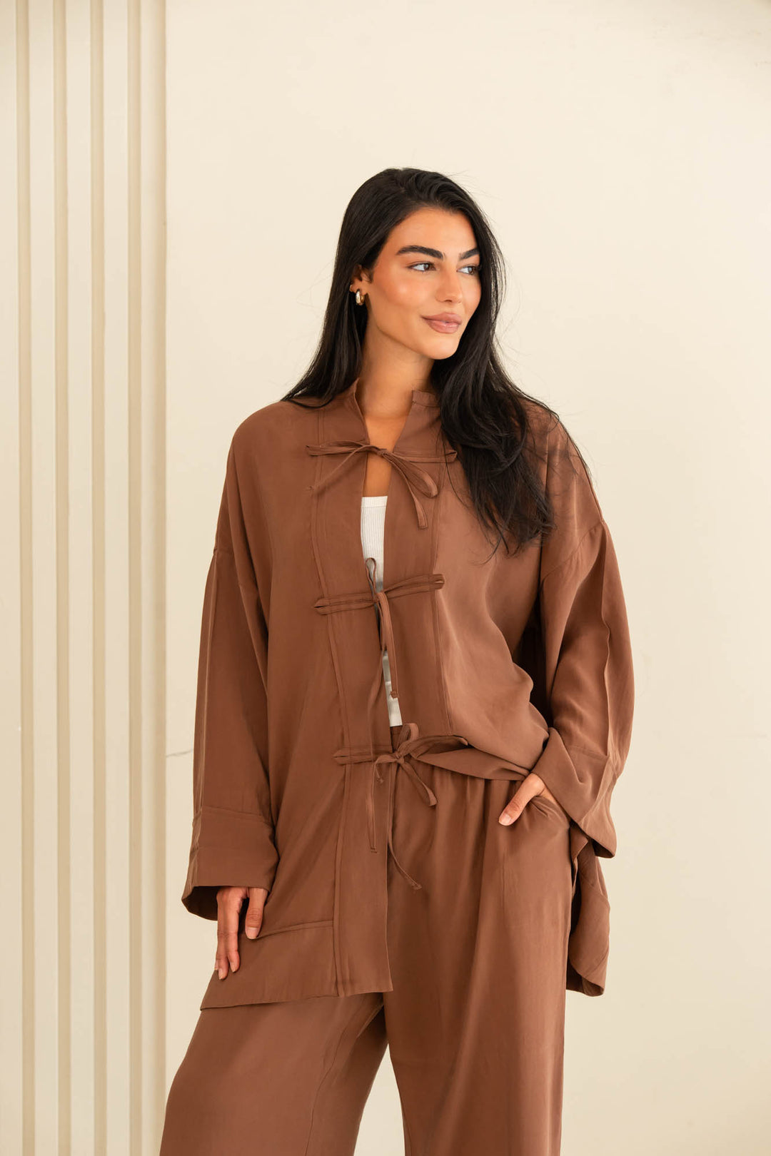 Yuna set - camel beige