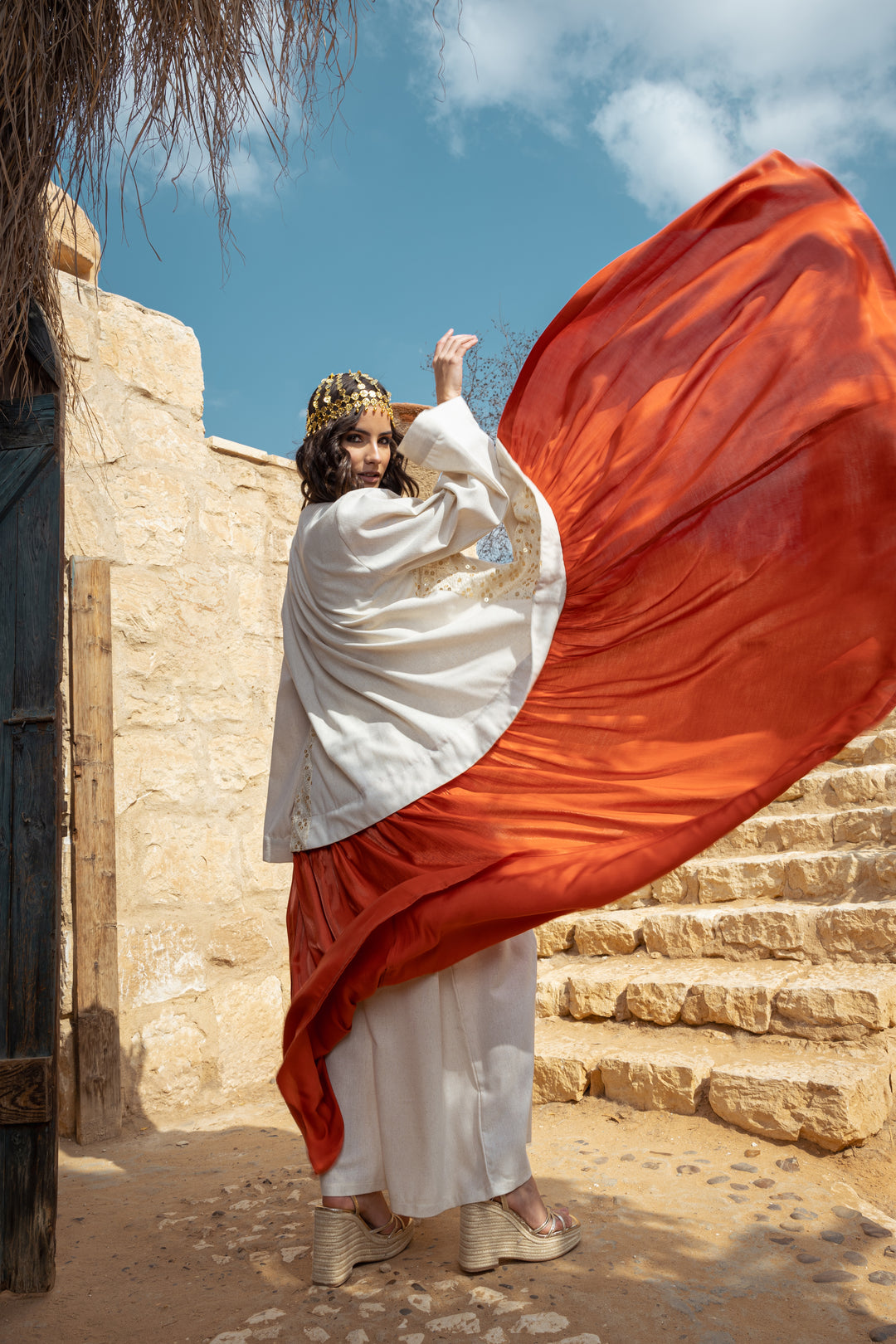 Sunset kimono orange