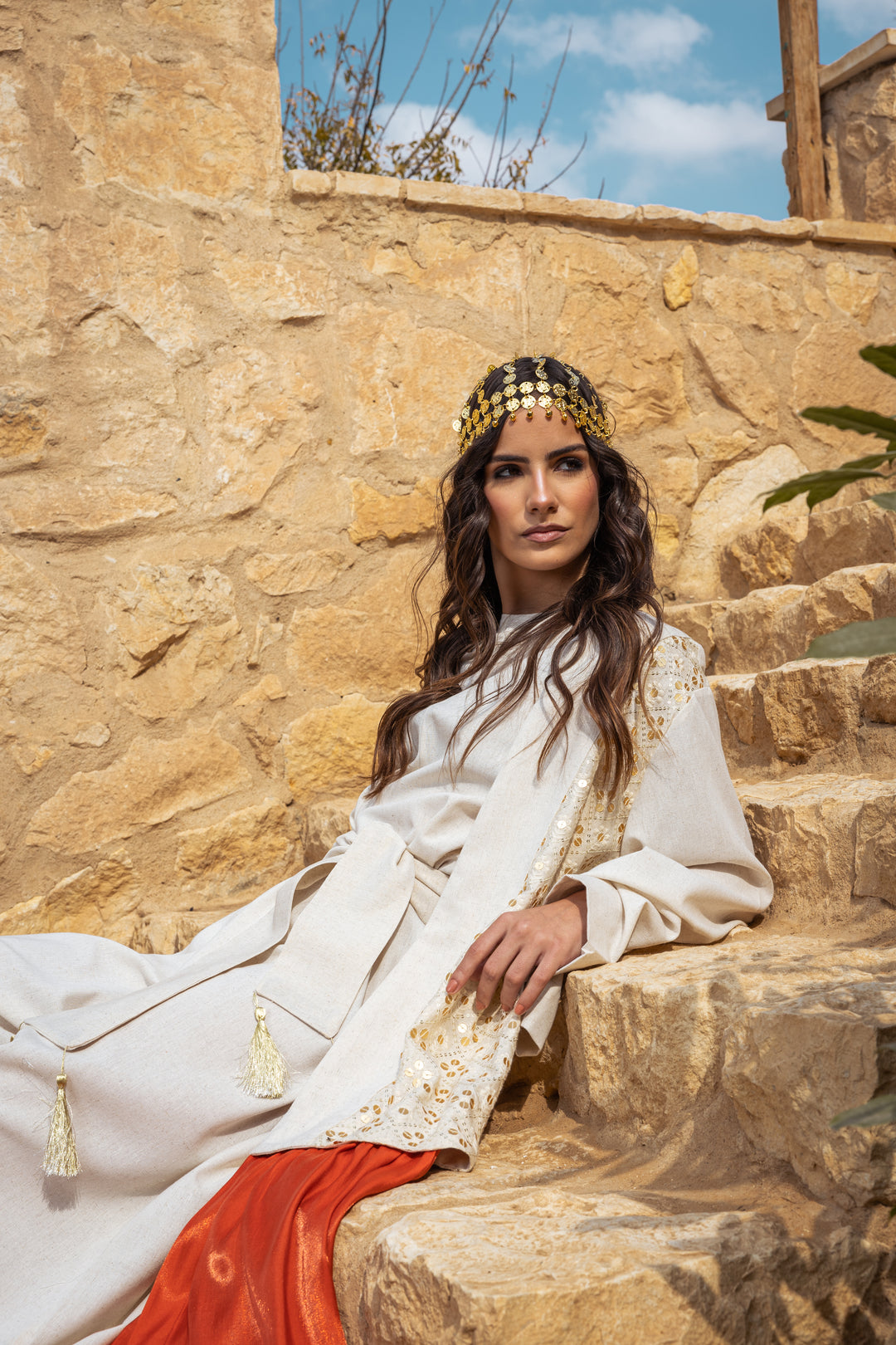 Sunset kimono orange