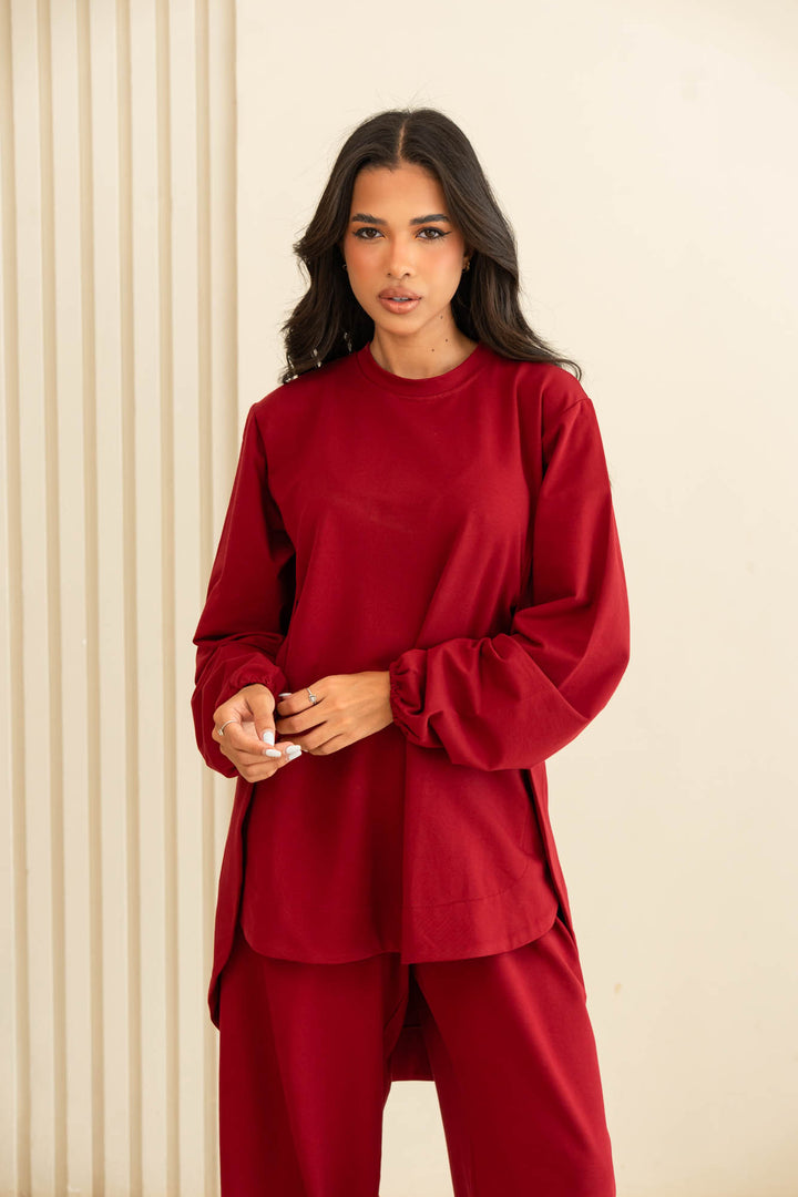 curved set- red