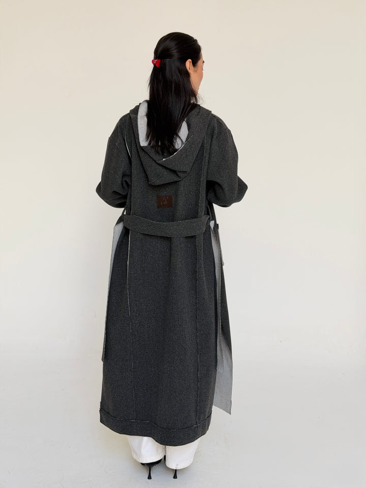 Gokh twisted kimono - Gray