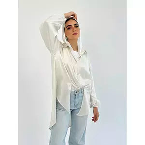 Glittery multiuse shirt white