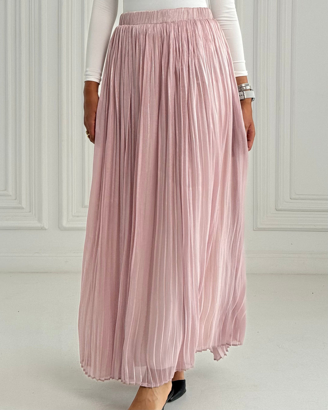 Rose pink Chiffon skirt