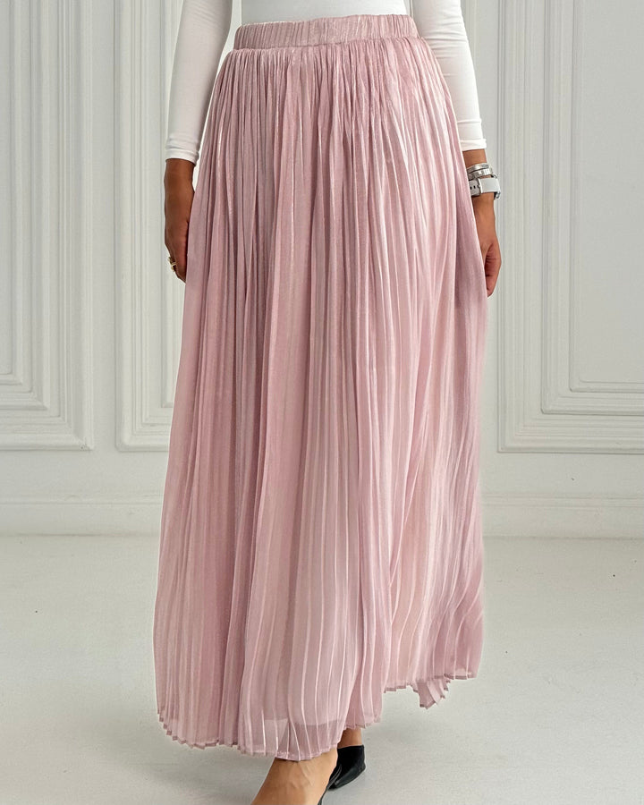 Rose pink Chiffon skirt