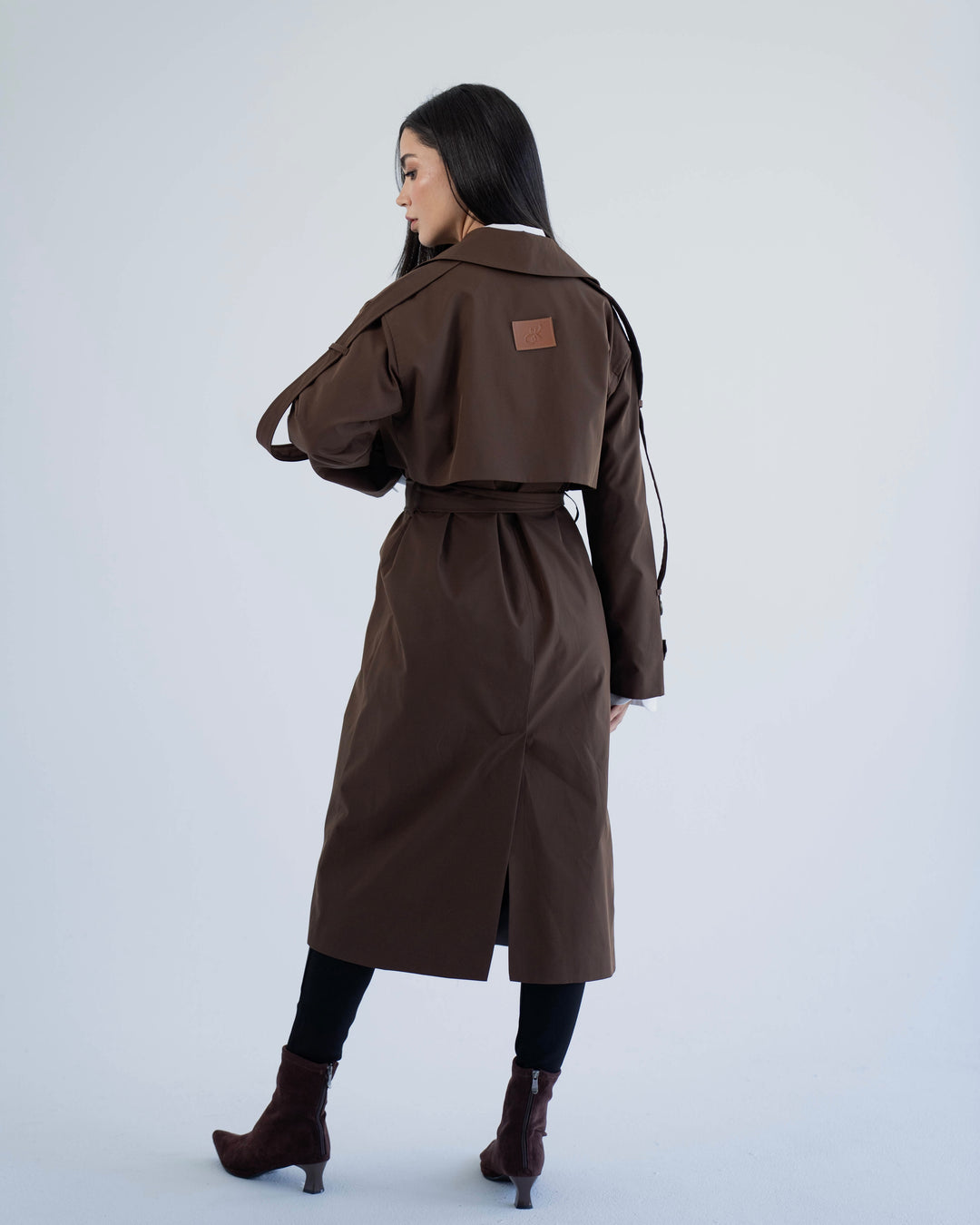 long trench coat- brown