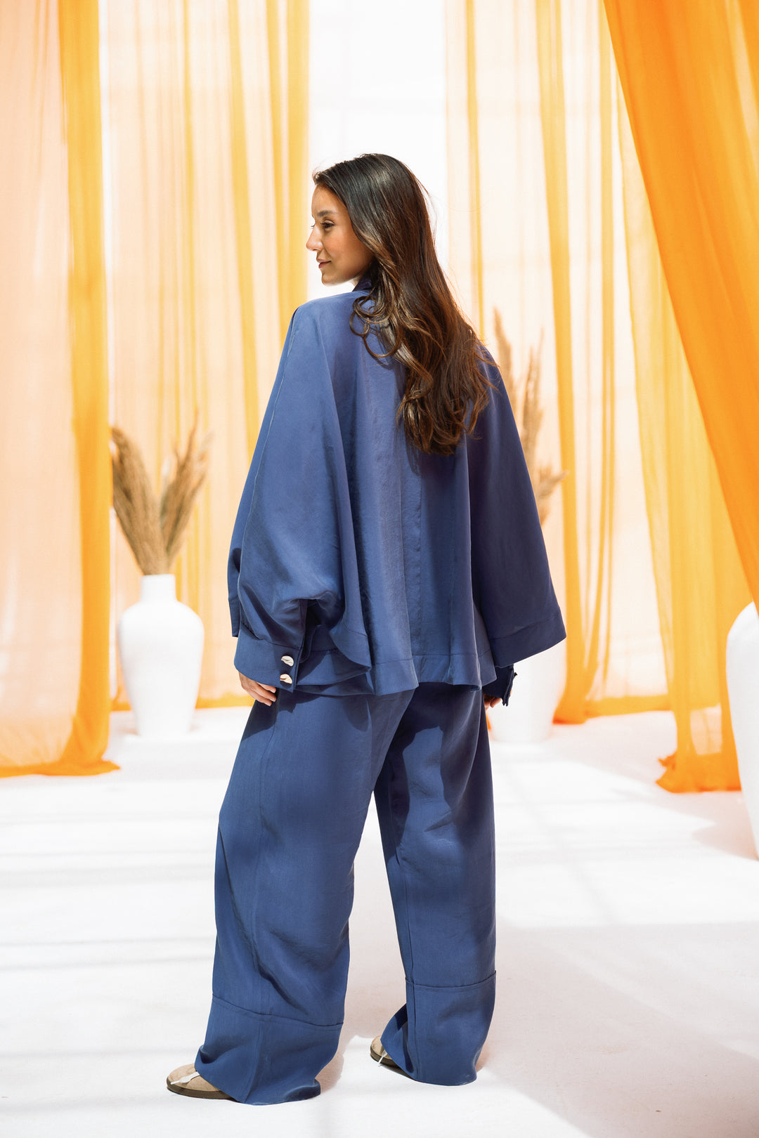 Curved washed set - ocean blue