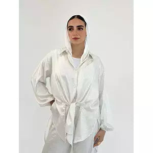 Glittery multiuse shirt white