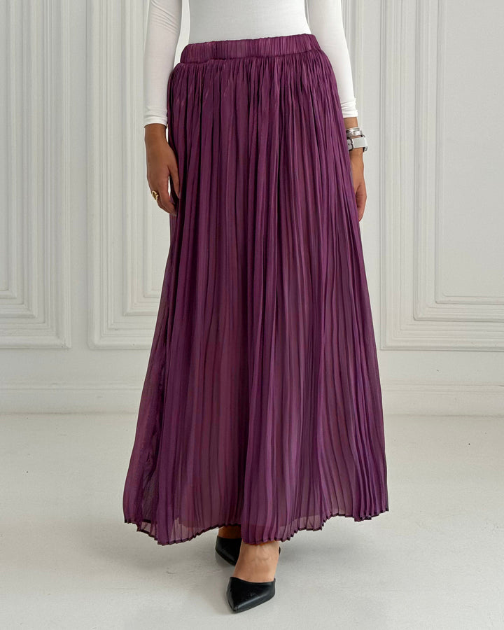 Purple Chiffon skirt
