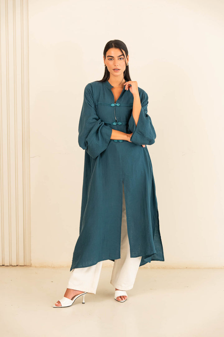 Minimal dress - teal blue