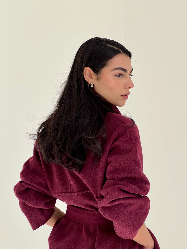 Emma jacket - red wine