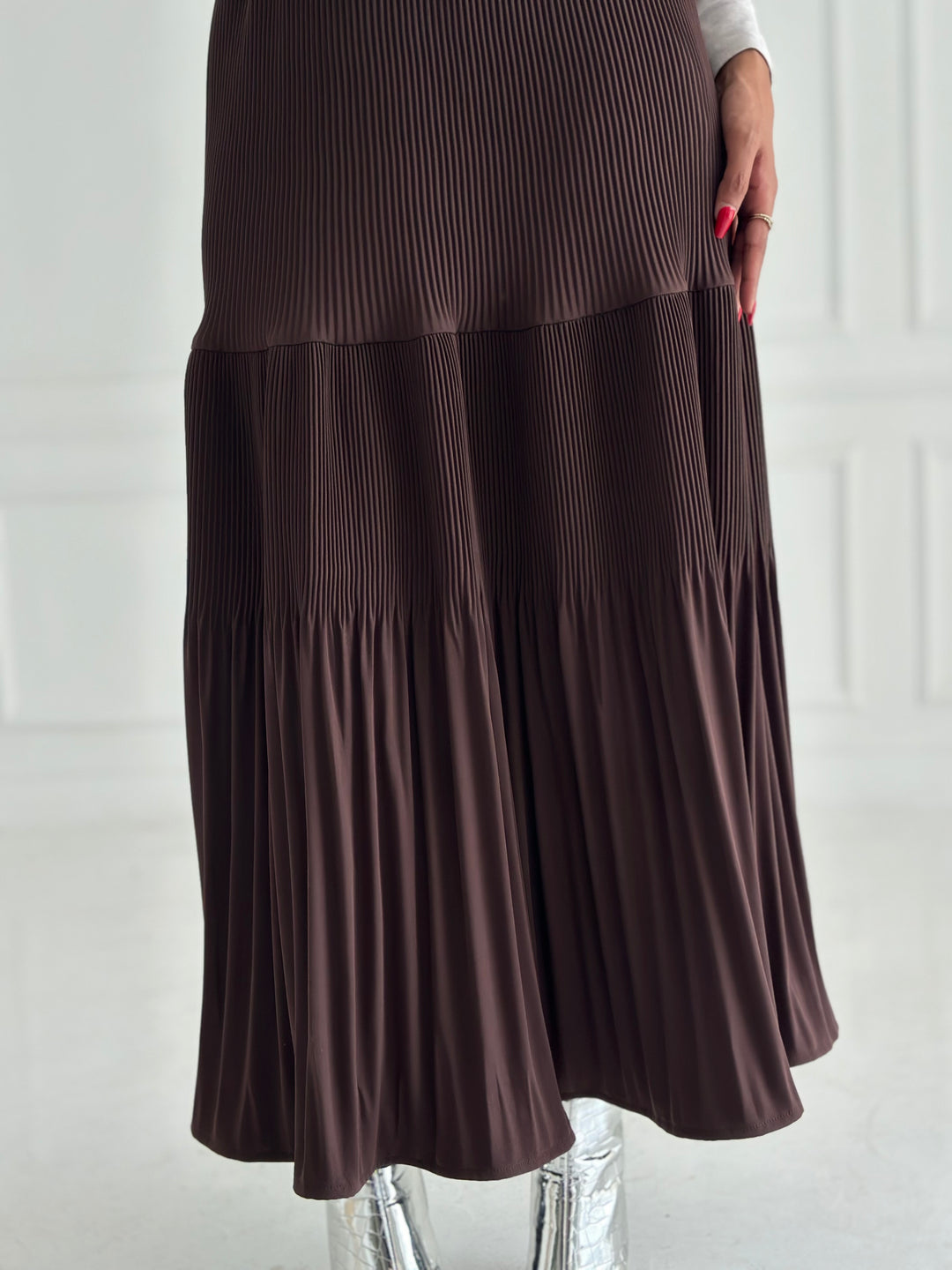 Pillise skirt- Burnt Brown