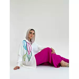 Embroidery colored shirt