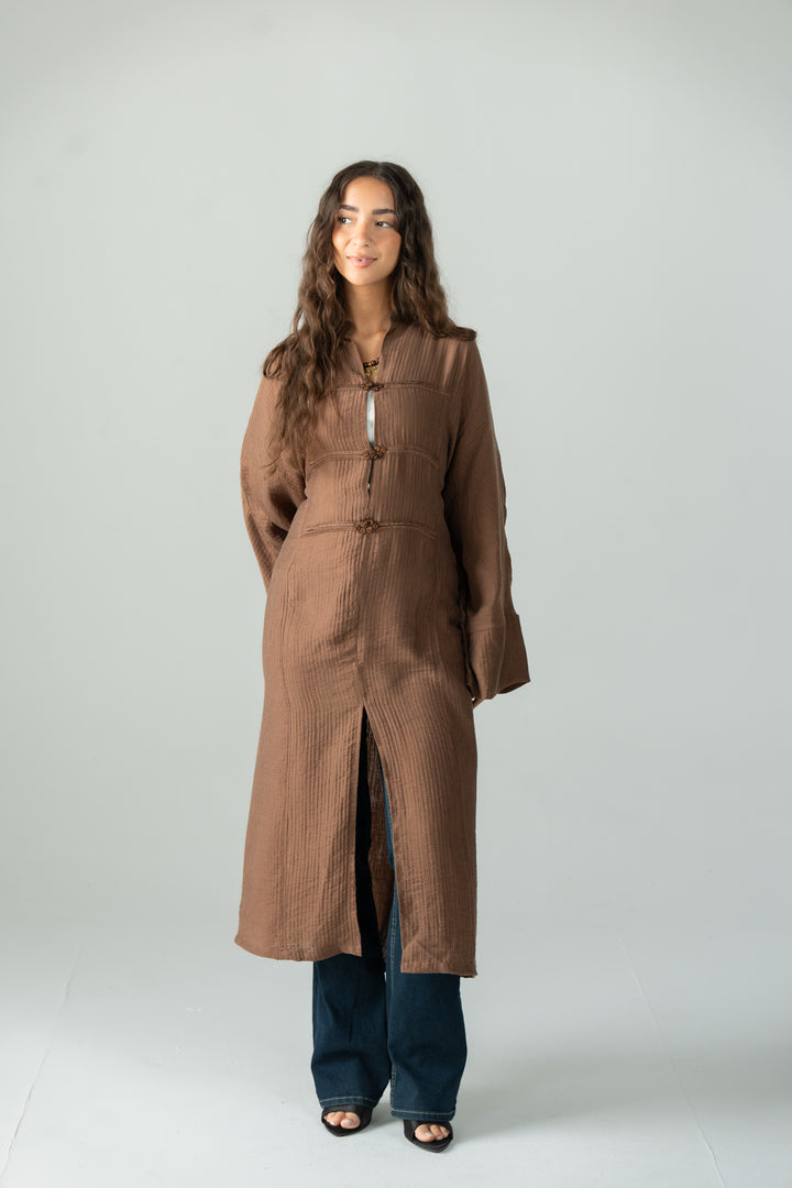 Minimal dress - Brown