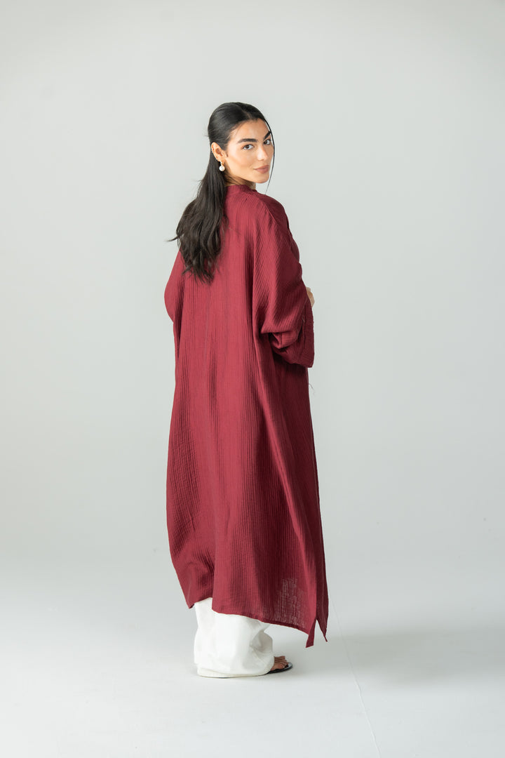 Minimal dress - maroon