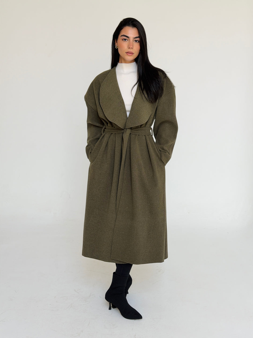 Gokh long coat - olive
