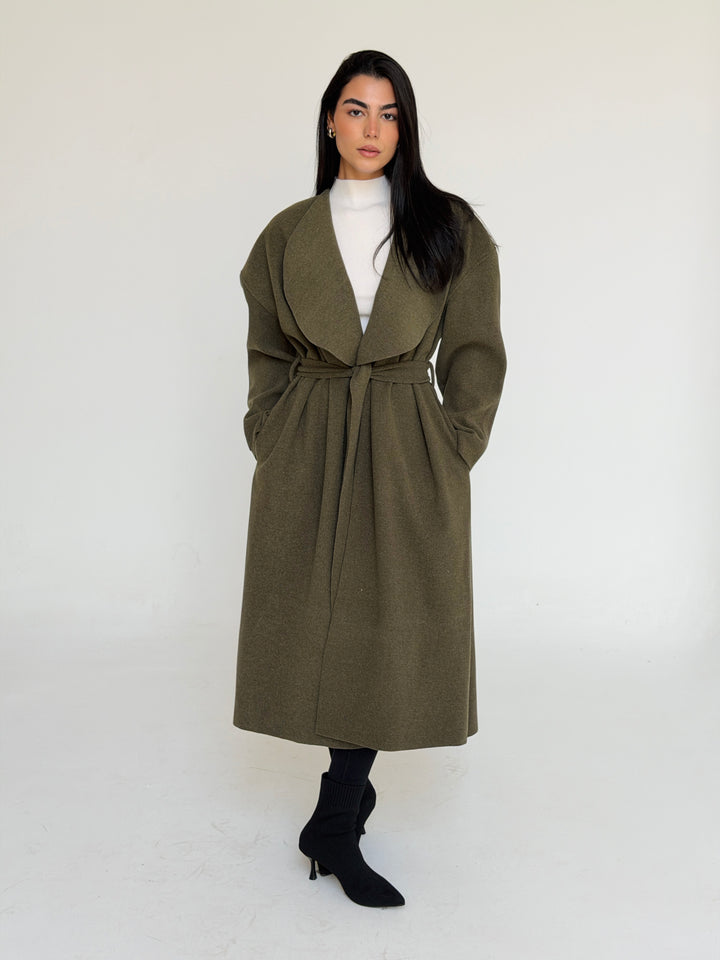 Gokh long coat - olive