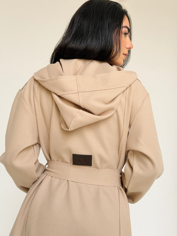 Gokh twisted kimono - beige