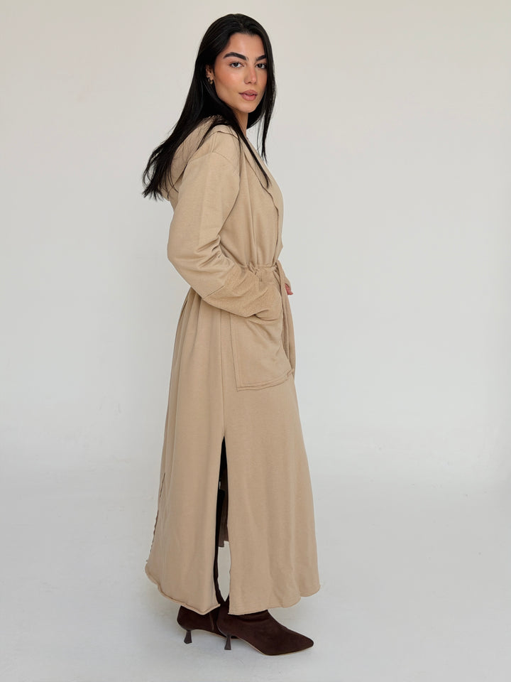 twisted kimono -light beige
