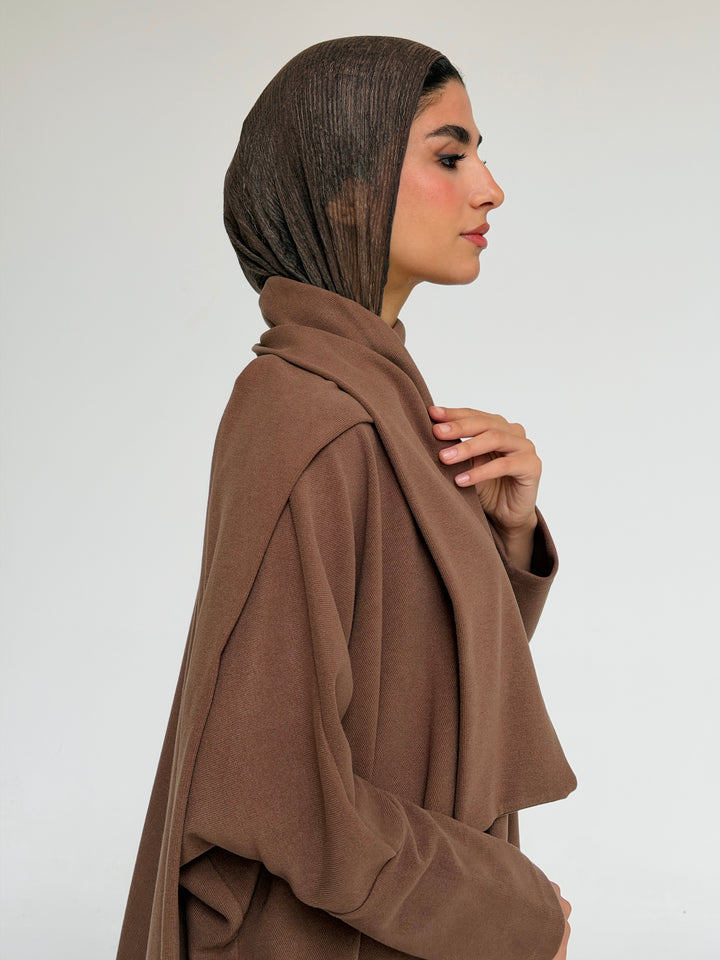 Shall triko top - brown