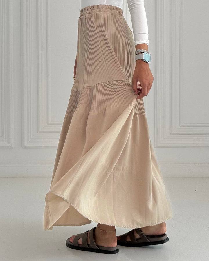 New Pillise skirt-light baje