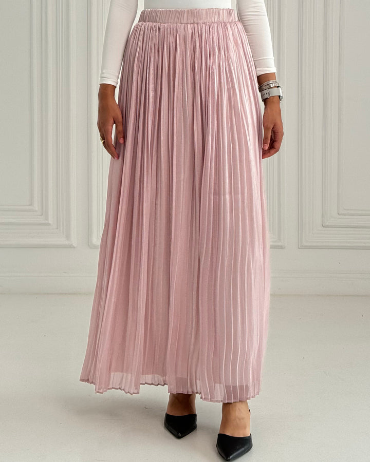 Rose pink Chiffon skirt