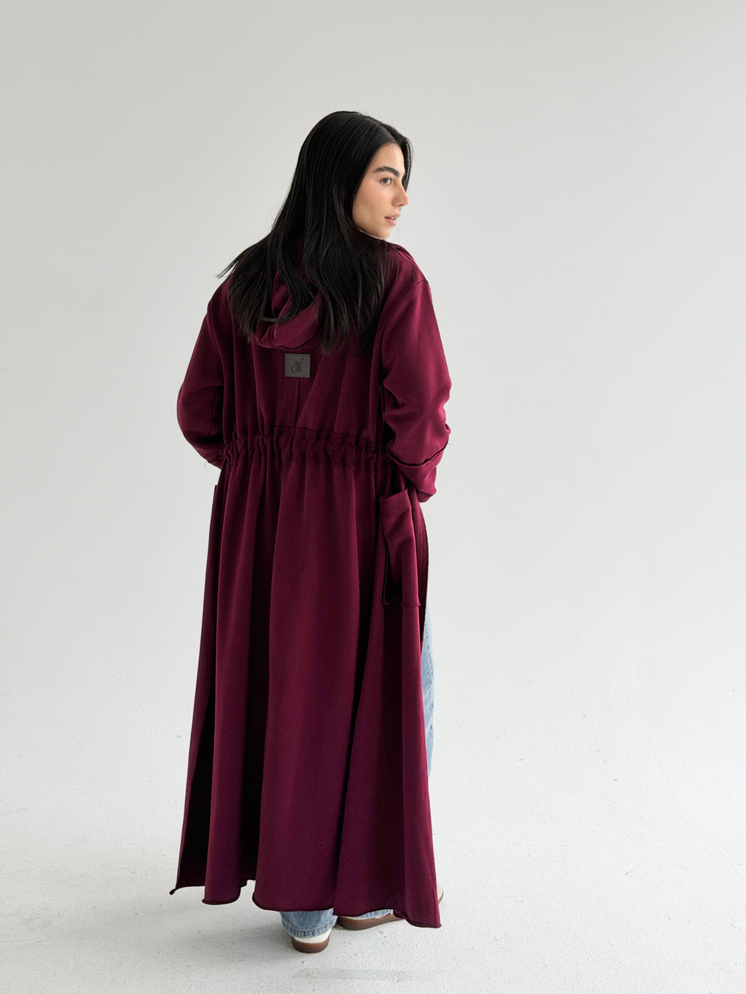 twisted kimono -Burgandy