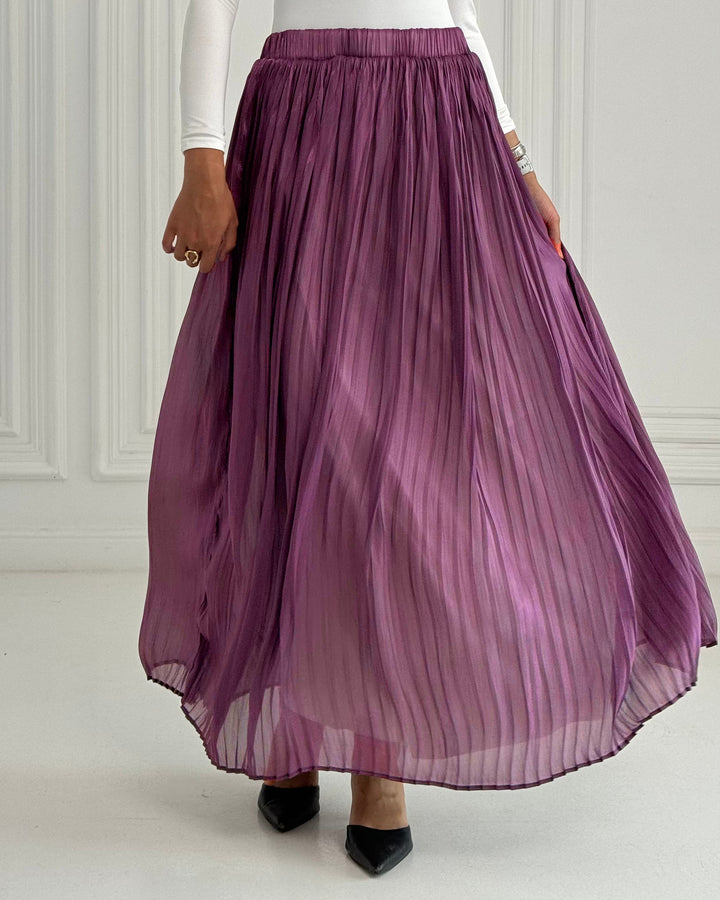 Purple Chiffon skirt