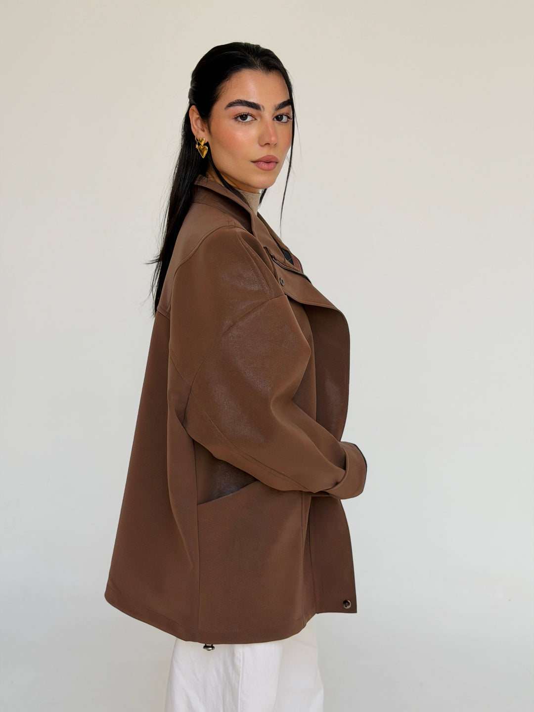 Leather jacket- brown