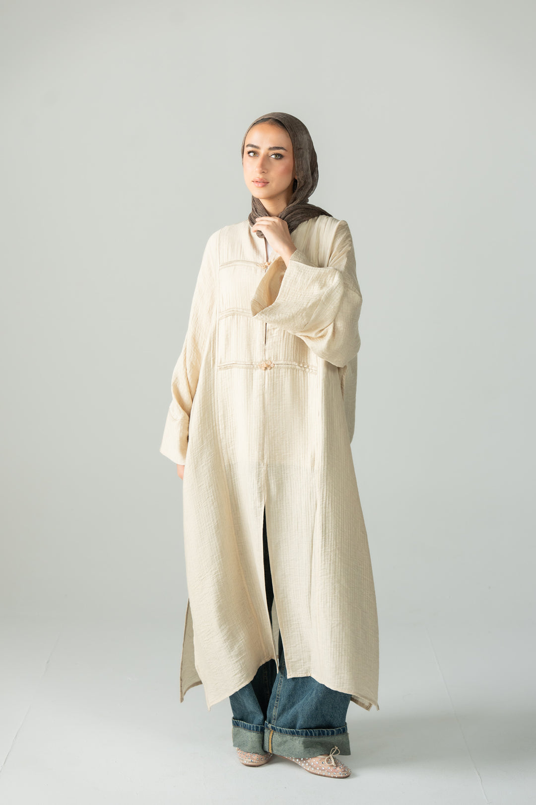 Minimal dress - biege