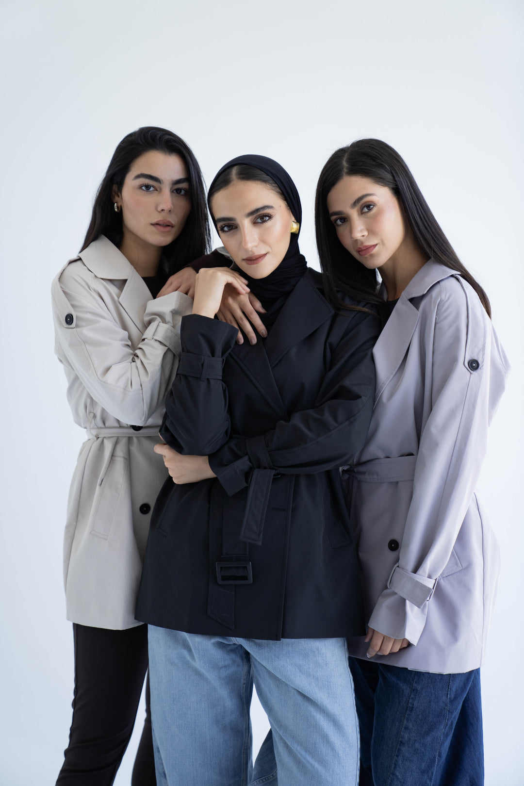 Short trench coat- baije