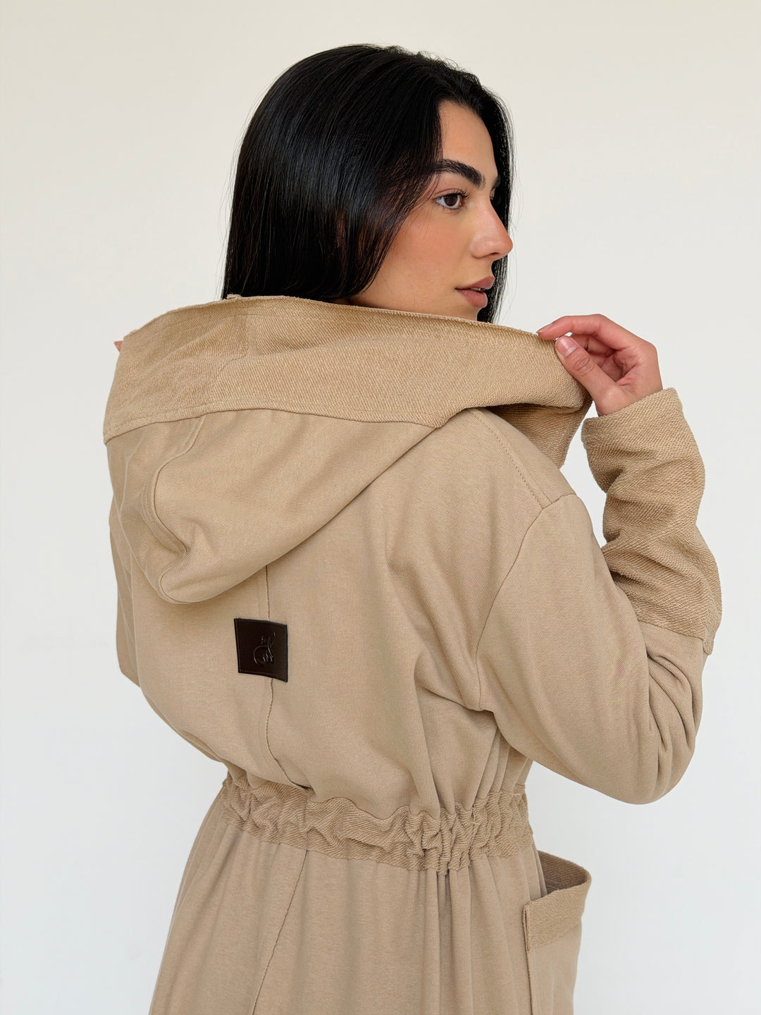 twisted kimono -light beige